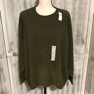 Old Navy Forest Green Crew Neck Sweater